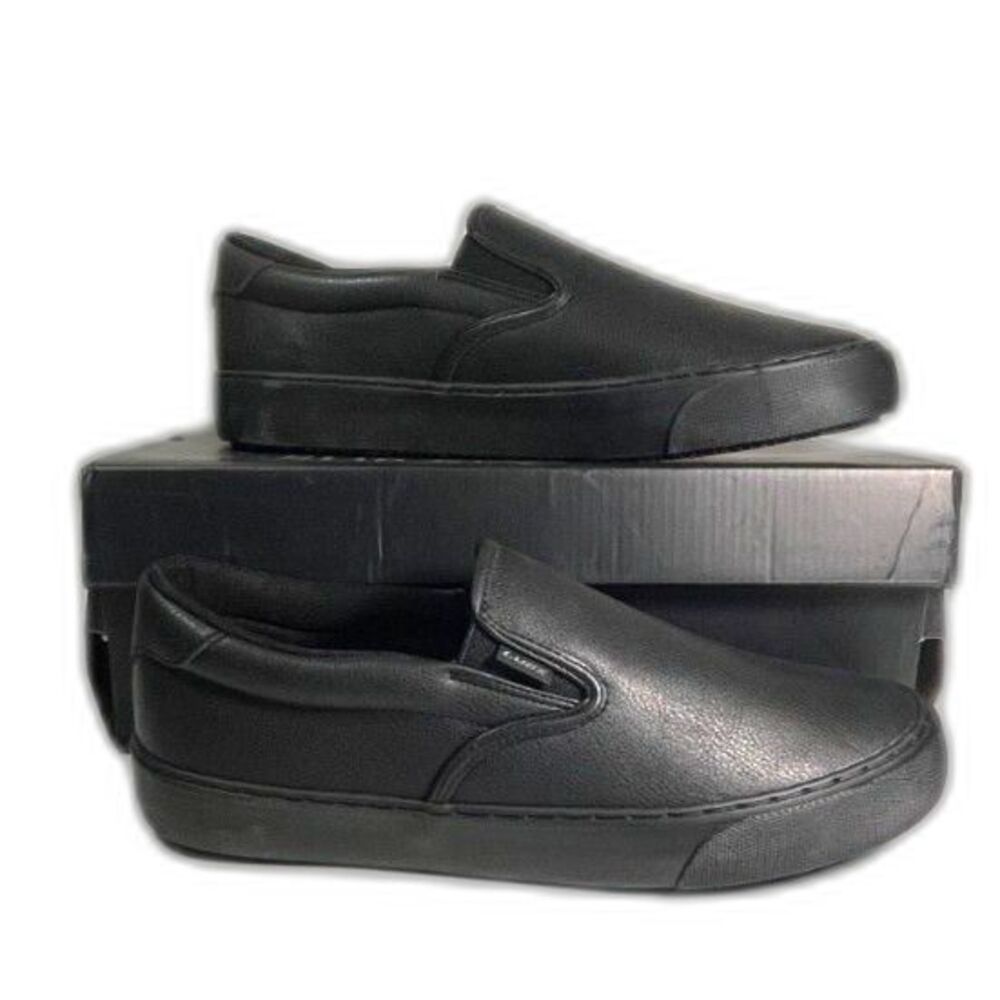 LUGZ Men's Pro Tech Slip Resistant Leather Slip-On Works Shoes SZ 10 D NEW